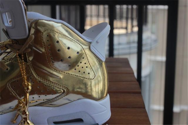 Authentic Air Jordan 6 Gold Pinnacle